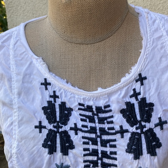 Johnny Was/Biya Johnny Was bohemian Aztec style dress w/ embroidery & pockets - Picture 3 of 15